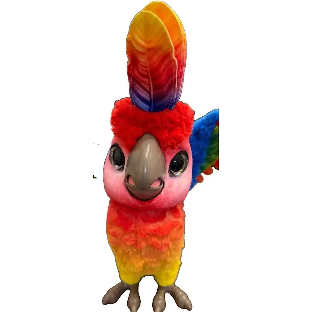 FurReal Friends Rock-A-Too Show Bird Interactive Talking Parrot Hasbro TESTED